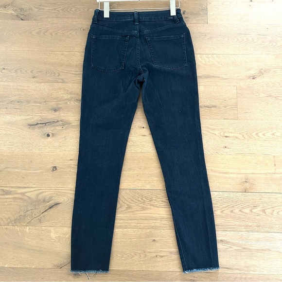 DL1961 No. 2 Trimtone Skinny Ankle Jeans Denim Pants High Rise Dark Blue Size 27 - Picture 7 of 14